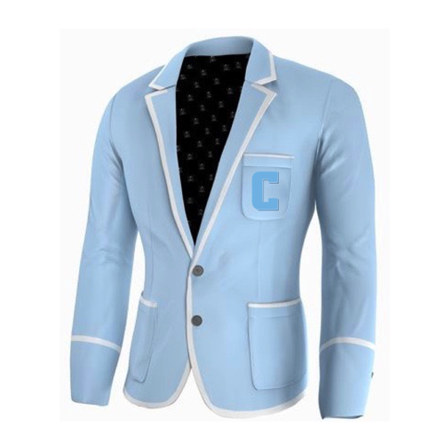Adé Lang Columbia University Legacy Blazer - Light Blue with White edging and Embroidered C 