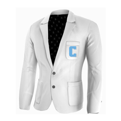 Adé Lang Columbia University Legacy Blazer - White with Embroidered C